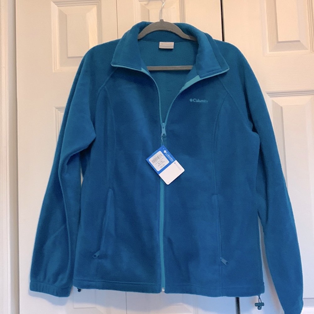 Teal Columbia Zip Fleece